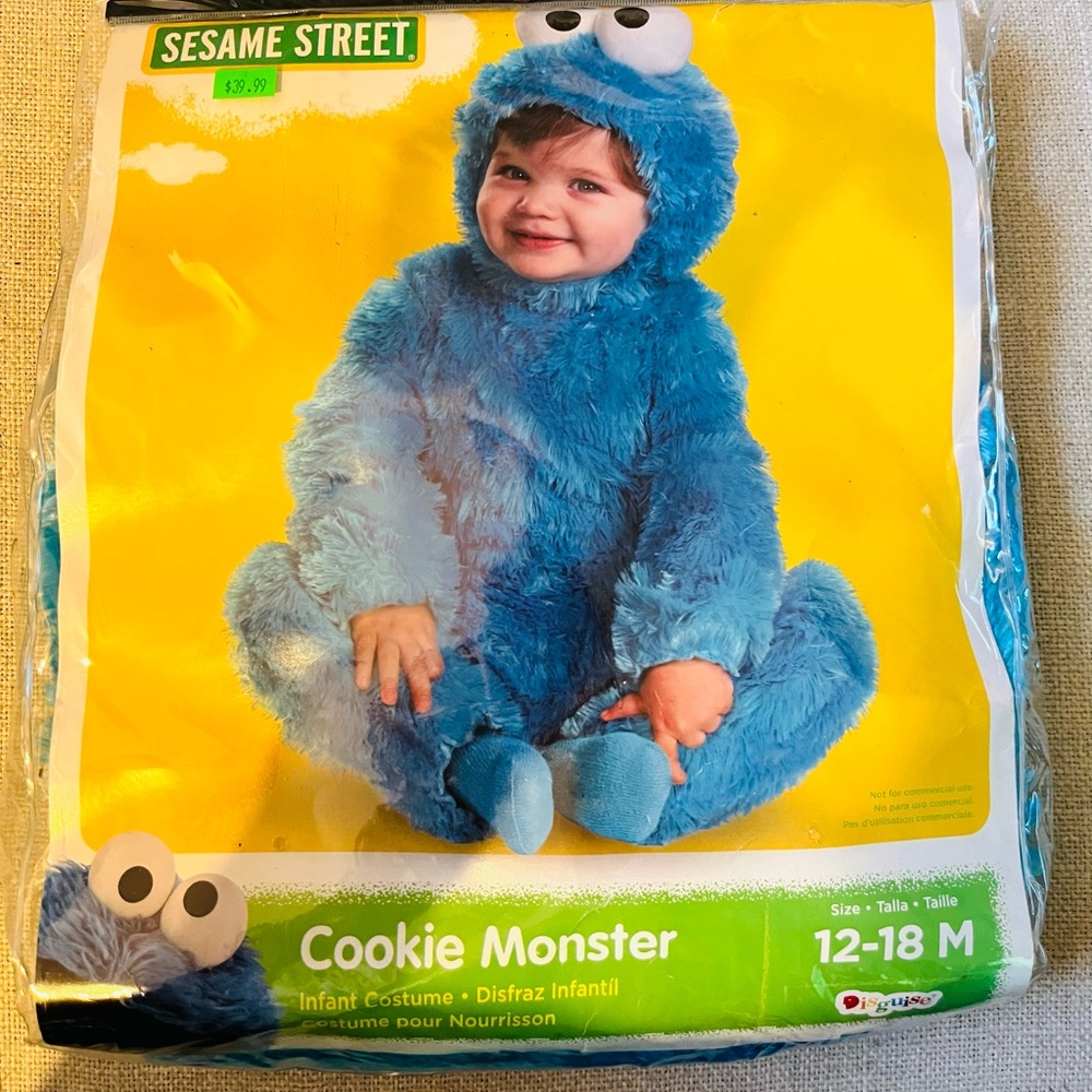 Infant Cookie Monster costume
